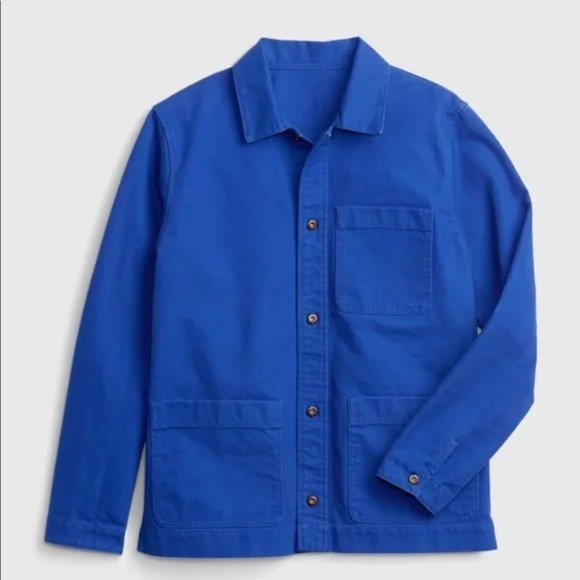 Gap Mens Chore Jacket Primary Blue Large and XL - Picture 5 of 7